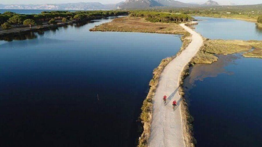 From the hills to Oasi Biderosa & Capo Comino with Electric Mountain Bikes
