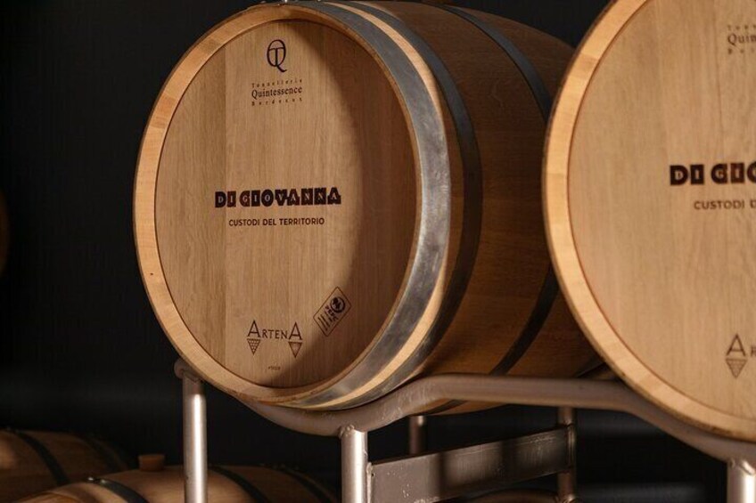 Tour the Di Giovanna winery and see how the wines are made from the grapes to the bottling.