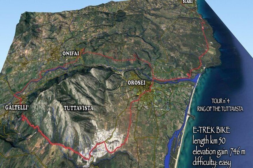 The ring of Mountain Tuttavista with Electric Mountain Bikes