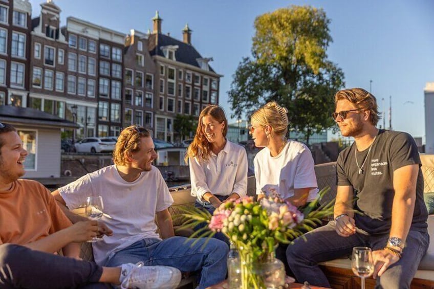 2 Hour Small Group Canal Cruise w/ Dutch snacks & Onboard Bar