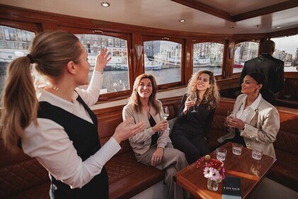 2 Hour Small Group Canal Cruise w/ Dutch snacks & Onboard Bar