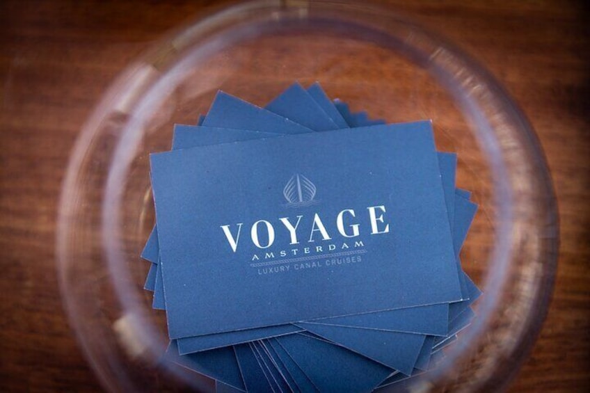 Voyage Amsterdam premium 'Evening Cruise'. (Excluding drinks)
