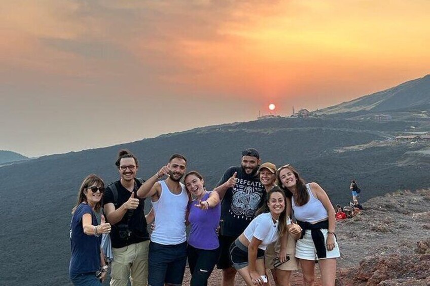 From Catania Etna at Sunset half day tour 