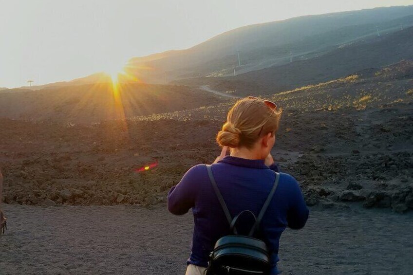 From Catania Etna at Sunset half day tour
