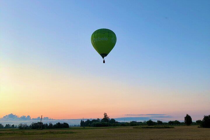 Hot Air Baloon Flight Over Riga or Latvia