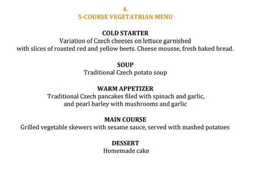Prague 5 Courses Medieval Dinner and Live Performances