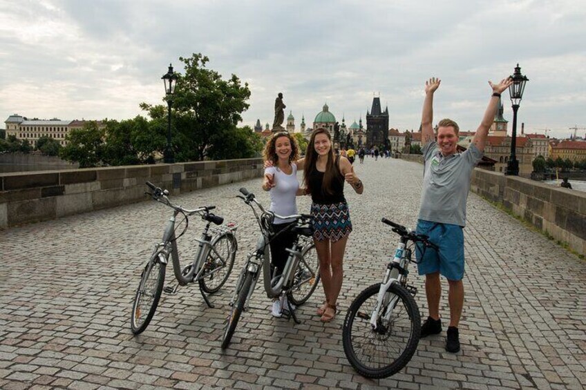 Prague E-bike Guided Tour with Small Group or Private Option