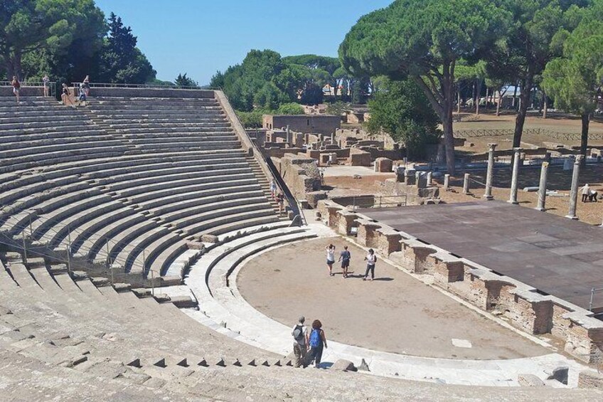 The theater in Ostia Antica