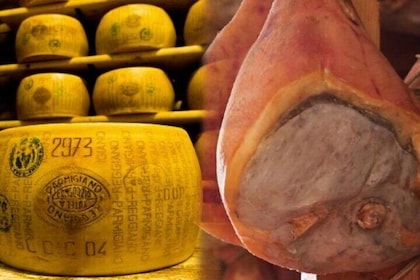 Tour de queso parmesano y jamón de Parma
