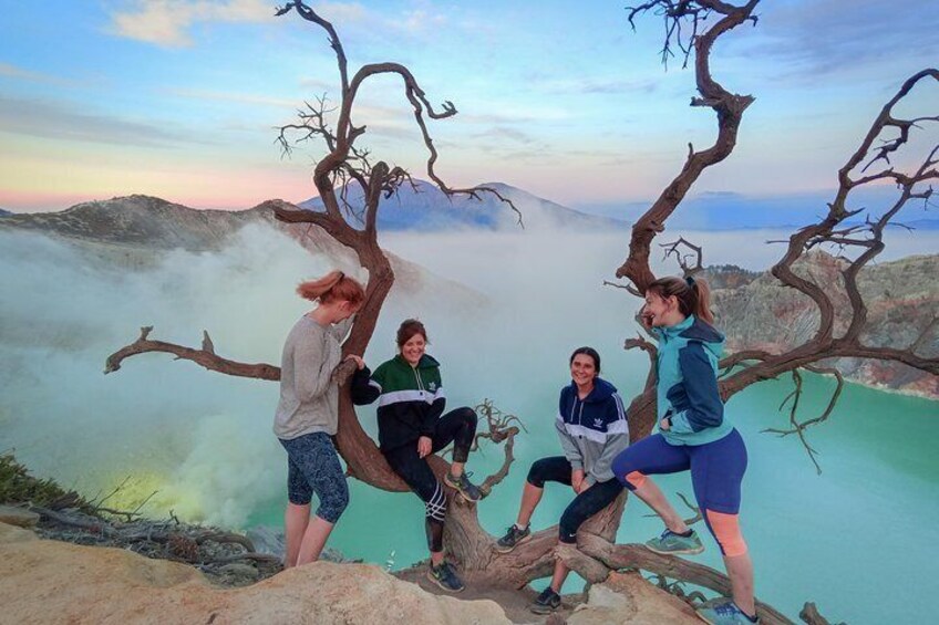 The view of Ijen Crater