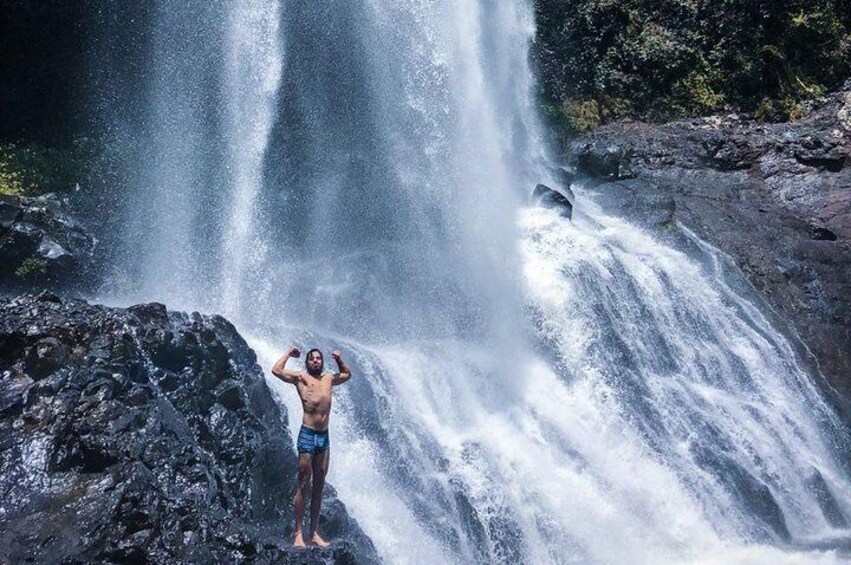 Man vs waterfall