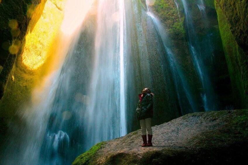 Hidden waterfall on the South Coast