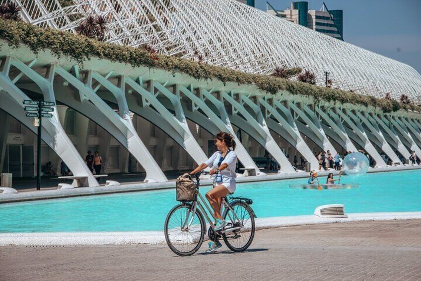 Valencia al completo en Bicicleta