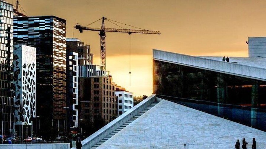Opera house and Barcode in Oslo