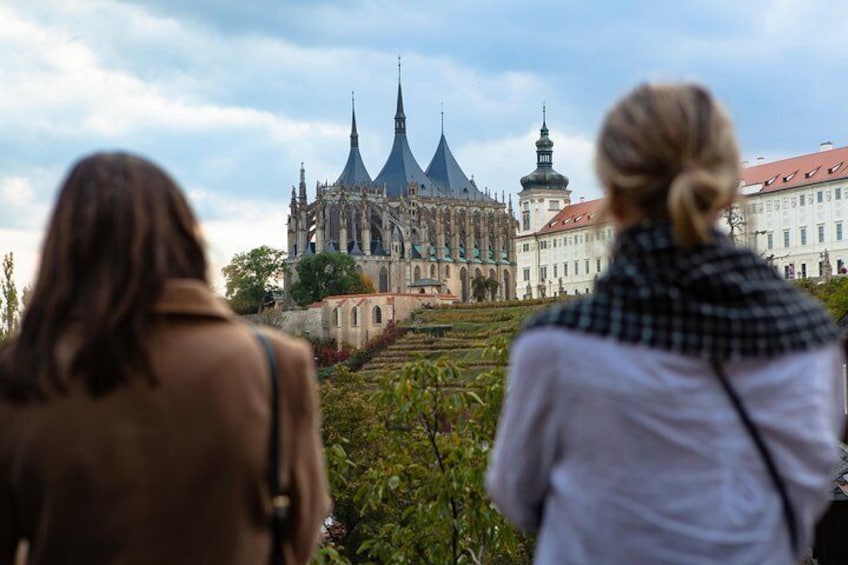 St. Barbara's Cathedral and the Church of Saint James in Kutna Hora.