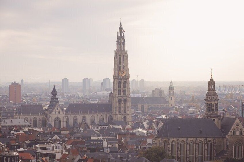 View over the city and the cathedral