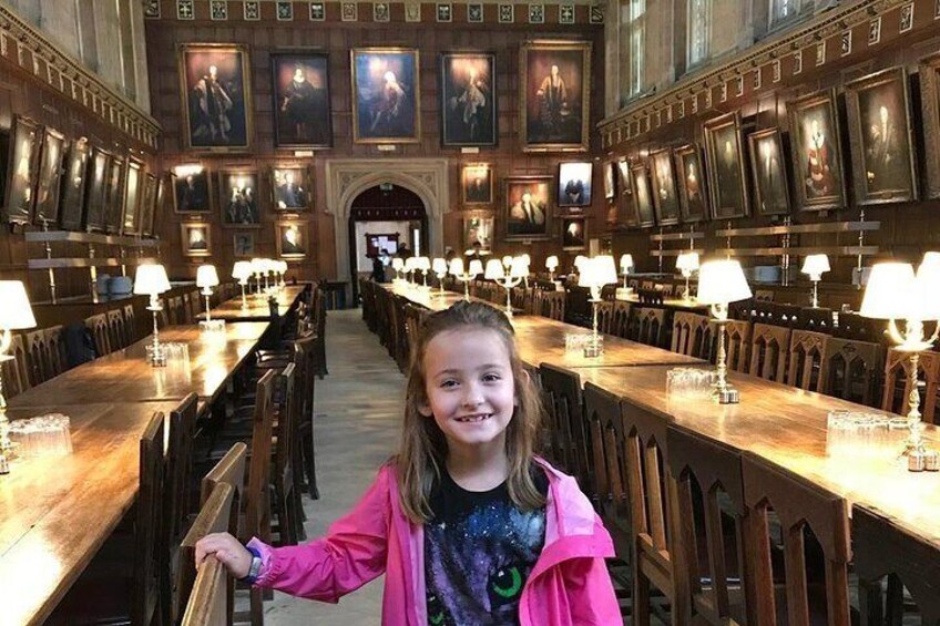 Young Muggle at Christ church dining hall