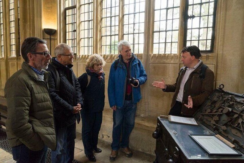 Peter guiding at the Divinity school again