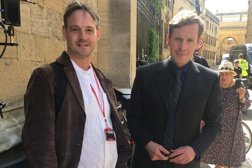 Guide Tom with Shaun Evans street scene