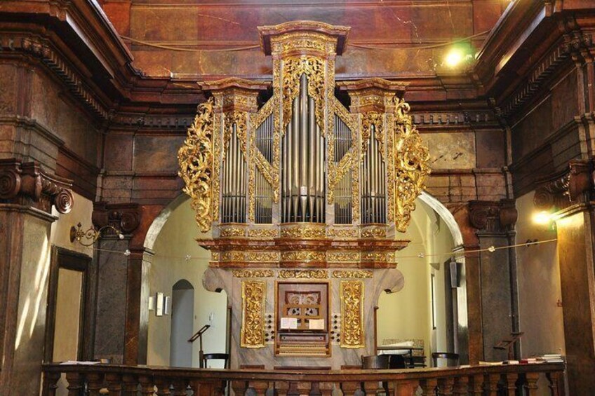 The organ was played by Mozart himself