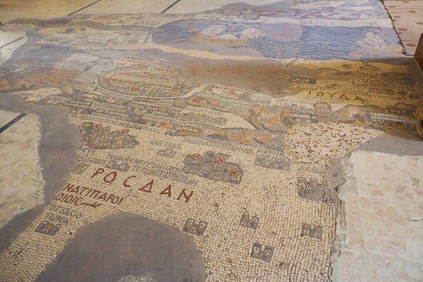 Private Full Trip of Madaba City Mosaics,Mount Nebo,Dead Sea & Amman Sightseeing