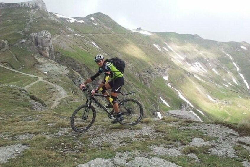 All mountain bike ride in Transylvania