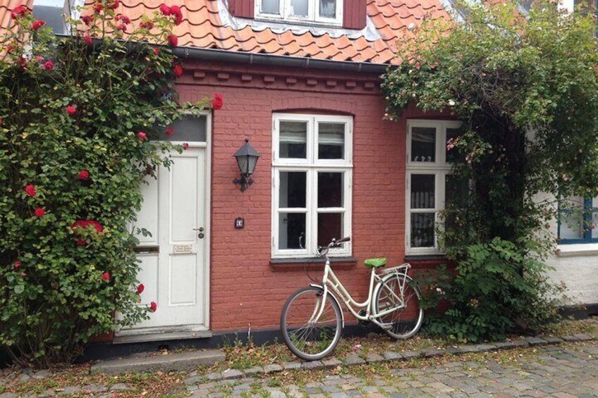 Old charming streets of Aarhus