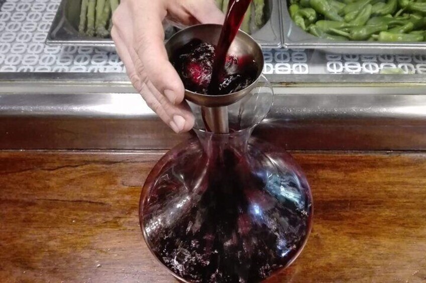 Let the wine breathe