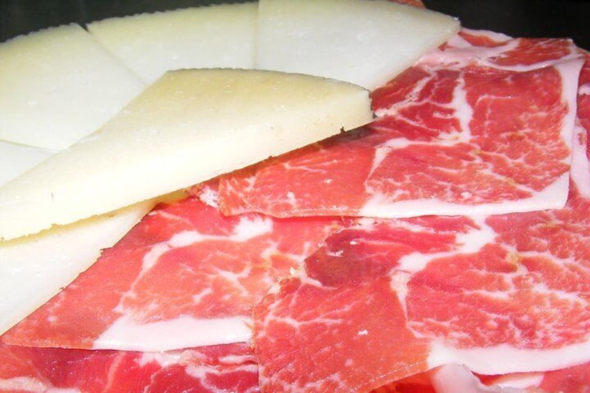 Spanish ham and cheese