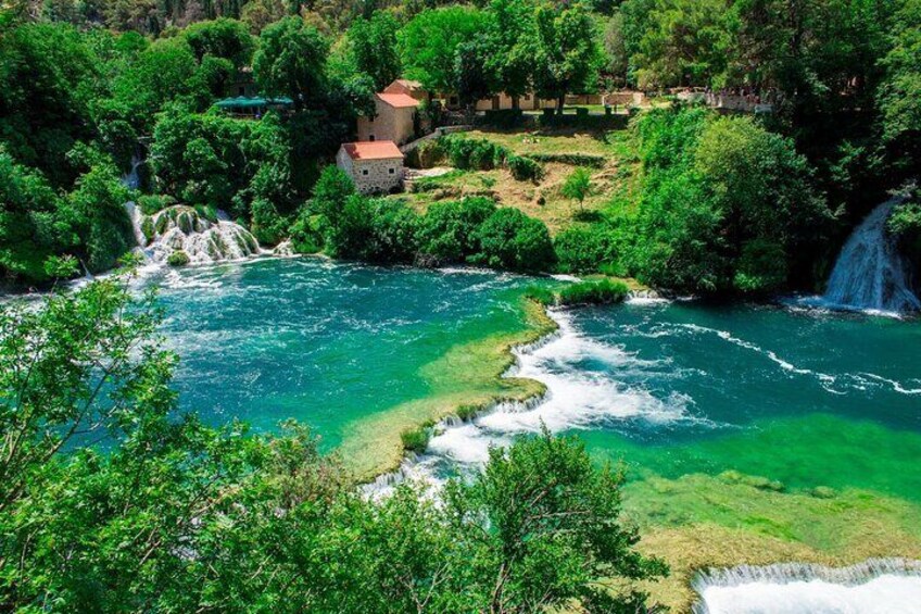 Krka Waterfalls Tour from Split with Boat Ride & Swimming 