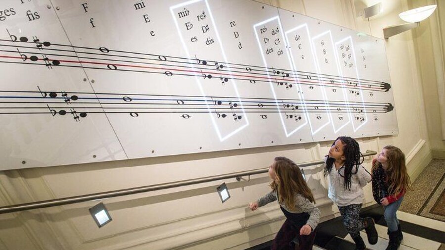 Climb up the Piano Stairs and enter the world of music in the House of Music.