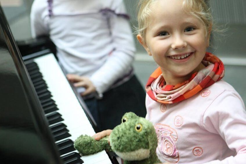 Try playing the piano in the Inner Courtyard.