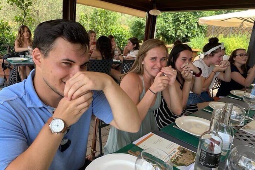 Leonardo Da Vinci's wind mill visit and Organic olive oil tasting
