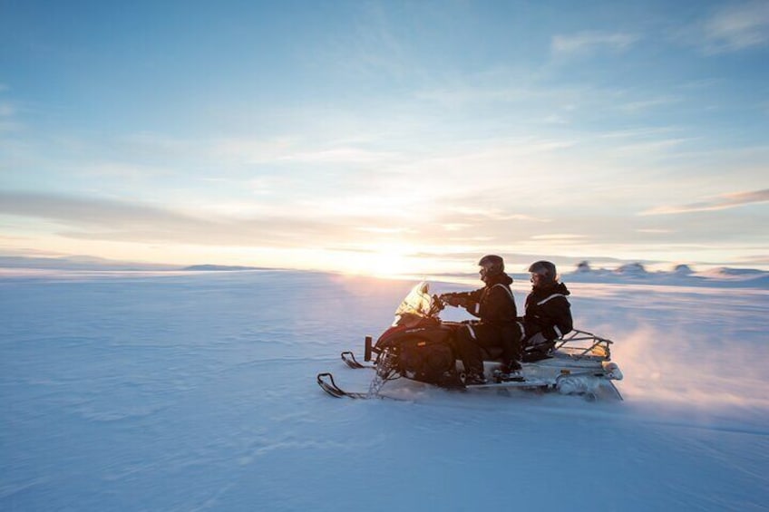 Golden Circle Super Jeep adventure with snowmobiling