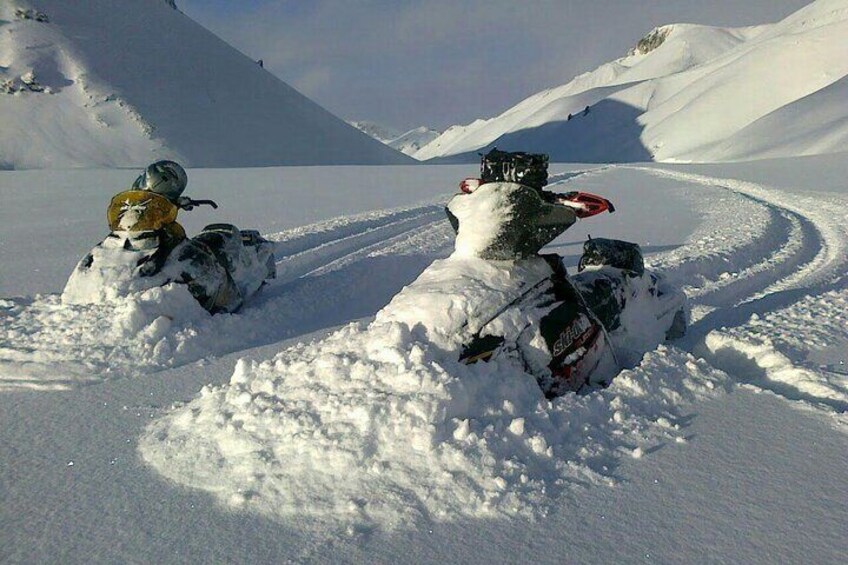 Golden Circle Super Jeep adventure with snowmobiling