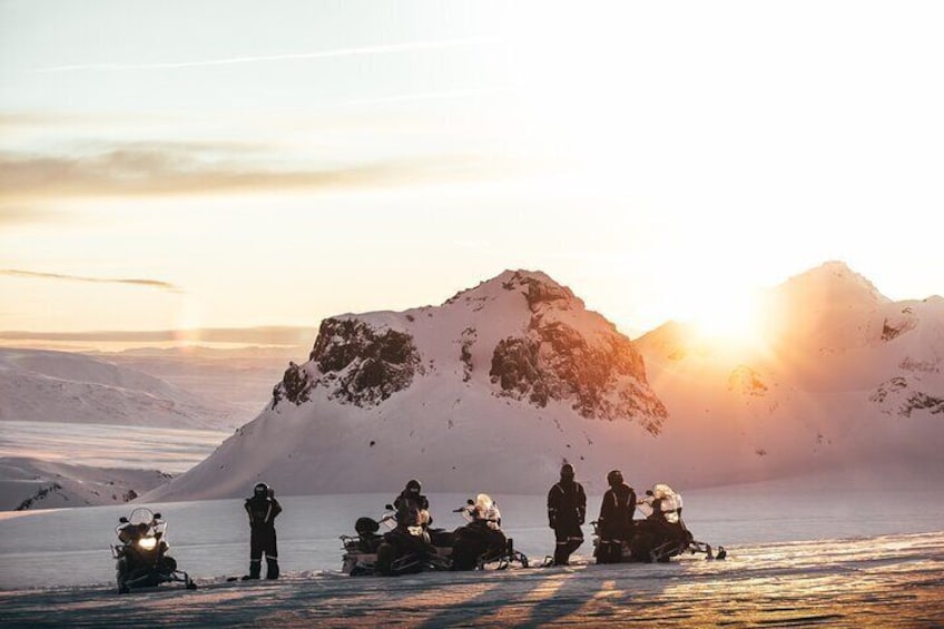 Golden Circle Super Jeep adventure with snowmobiling