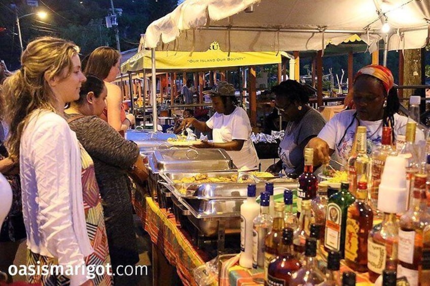 Friday Night Street Party in St. Lucia