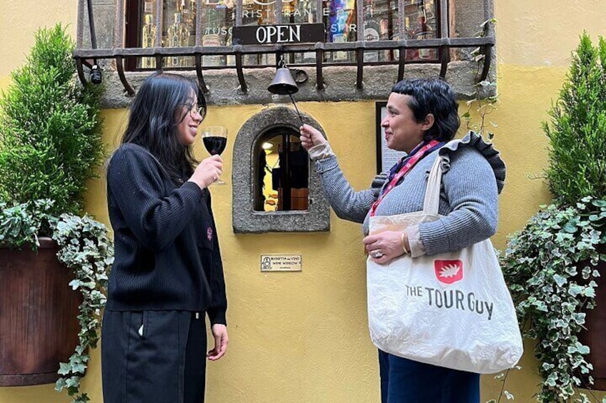 Discovered the Florentine first kind of Renaissance drive through visiting its wine window!