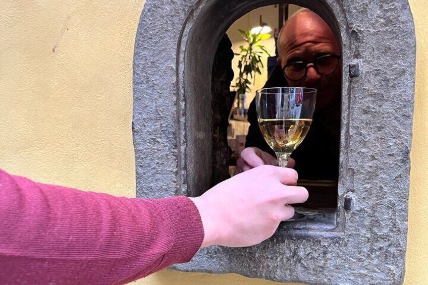 Raise a glass at one of Florence's historic wine windows!