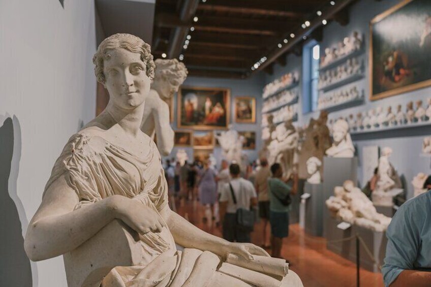 Marvel at a wide selection of sculptures located in the famous Gipsoteca Bartolini