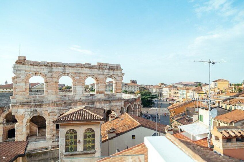 Stroll through the historic Piazza delle Erbe in your private tour