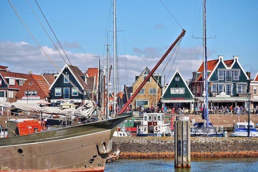 See colourful wooden Volendam