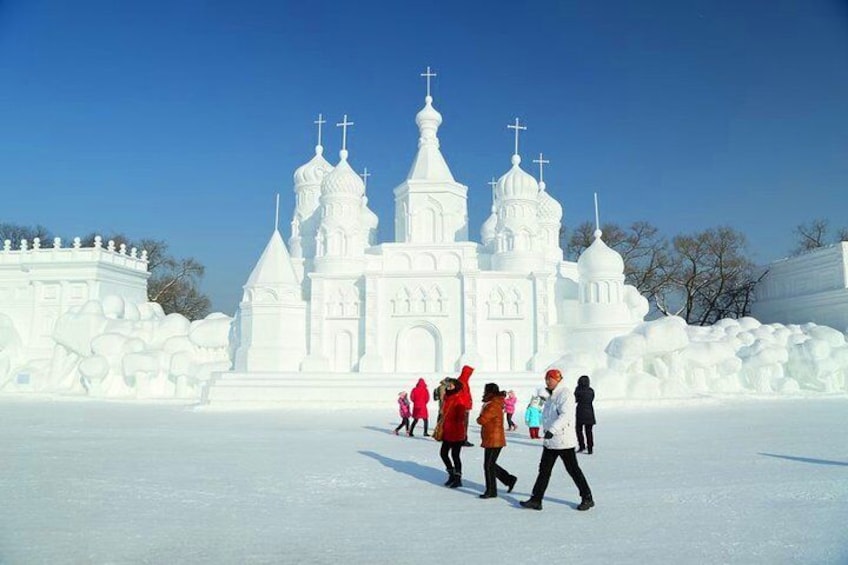 Group Tour to Harbin Ice and Snow World plus Sun Island Snow Sculpture Festival