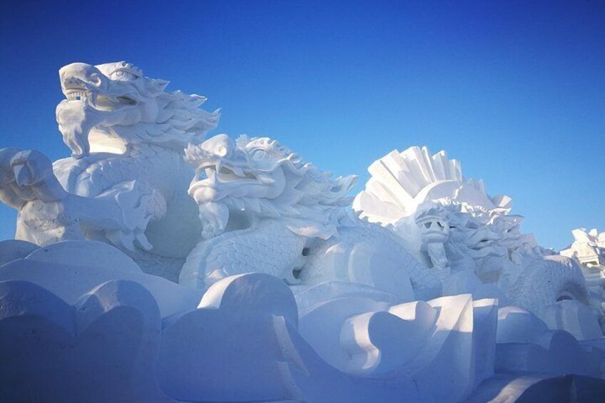 Harbin snow fair on sun island 