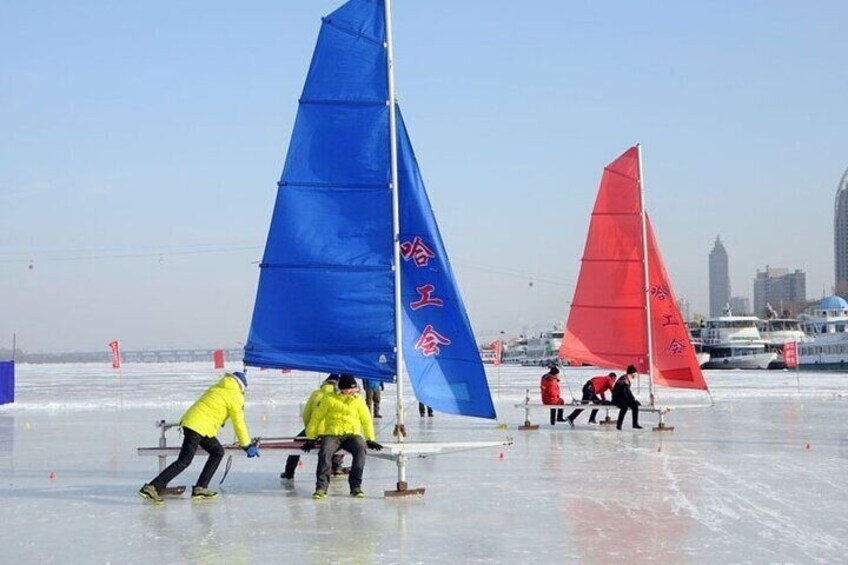 ice sailboat 