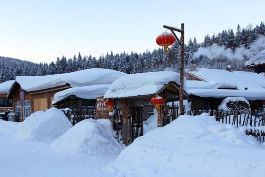 Overnight Experience at China Snow Town from Harbin with Accommodation