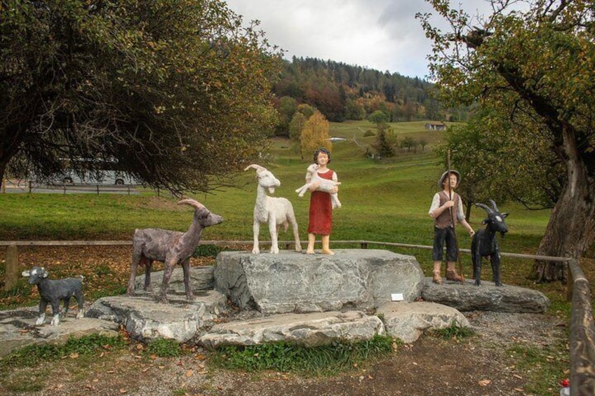 Meet Heidi and young goatherd Peter, the famous characters of one of the best-selling books ever written, on your Heidiland tour starting from Zürich, Switzerland.