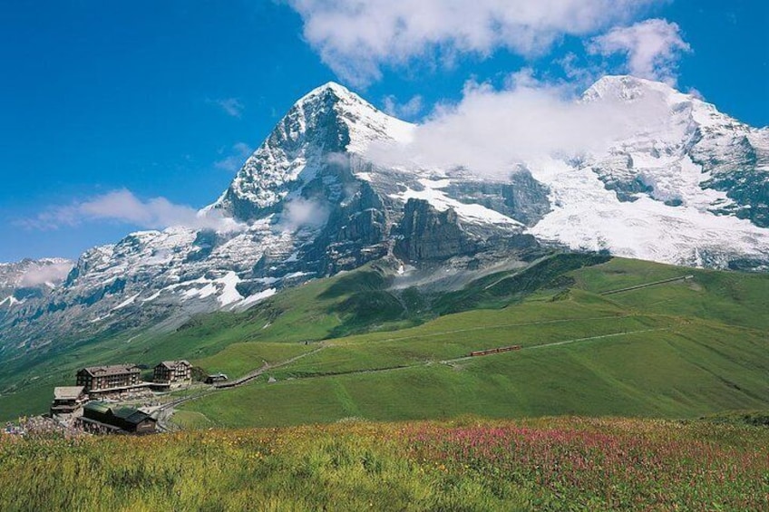 Kleine Scheidegg with famous Eiger mountain