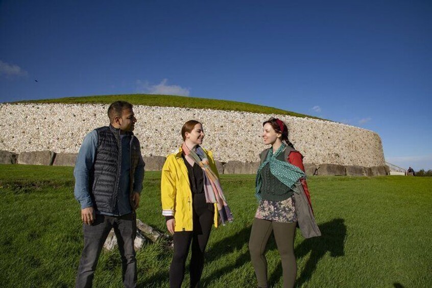 Visitors at Newgrange