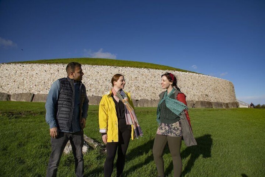 Visitors at Newgrange
